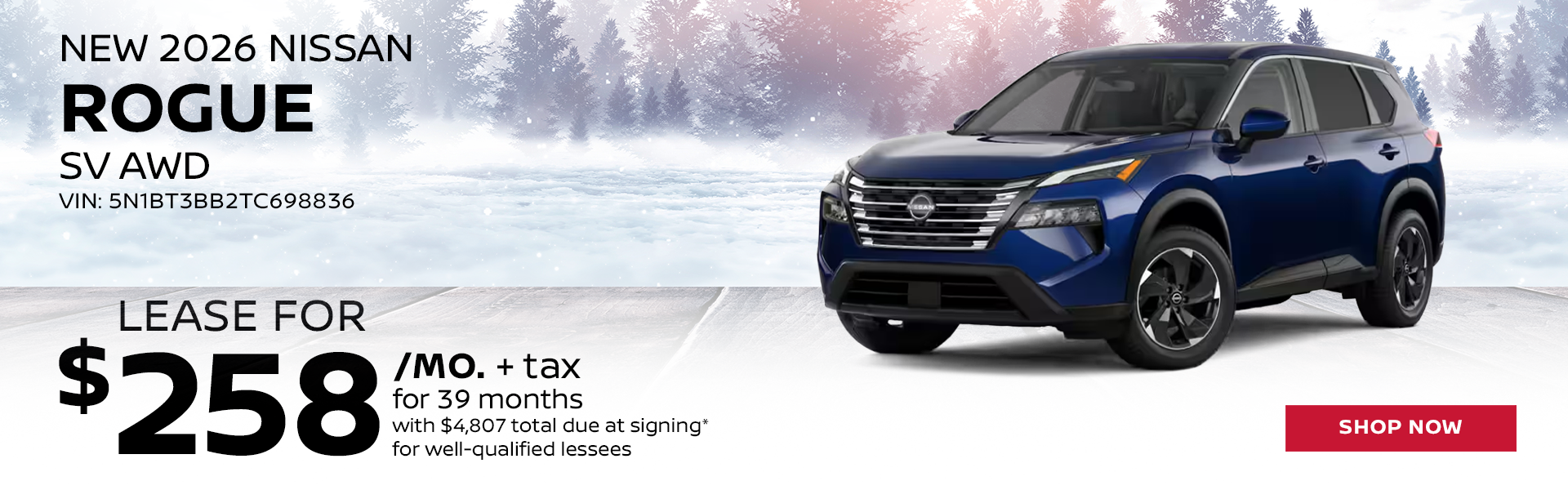 New 2026 Nissan Rogue SV AWD