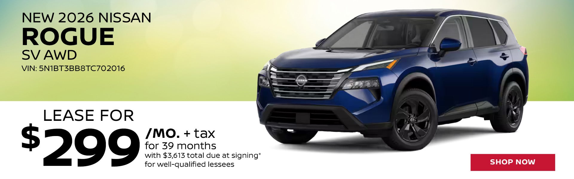 New 2026 Nissan Rogue SV AWD