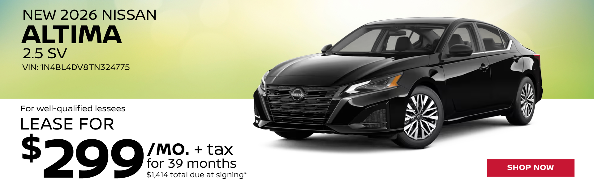 New 2026 Nissan Altima Special