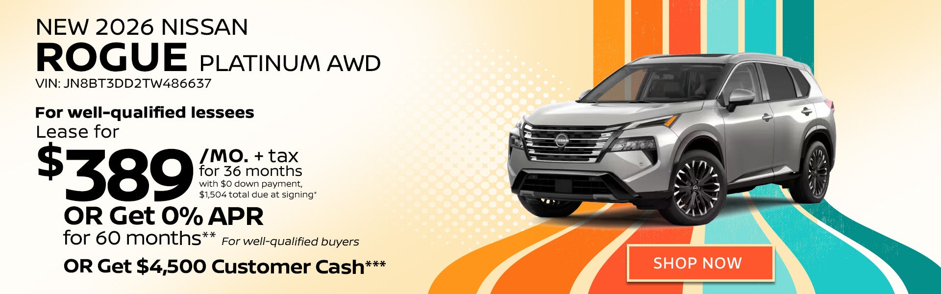 New 2026 Nissan Rogue Platinum AWD