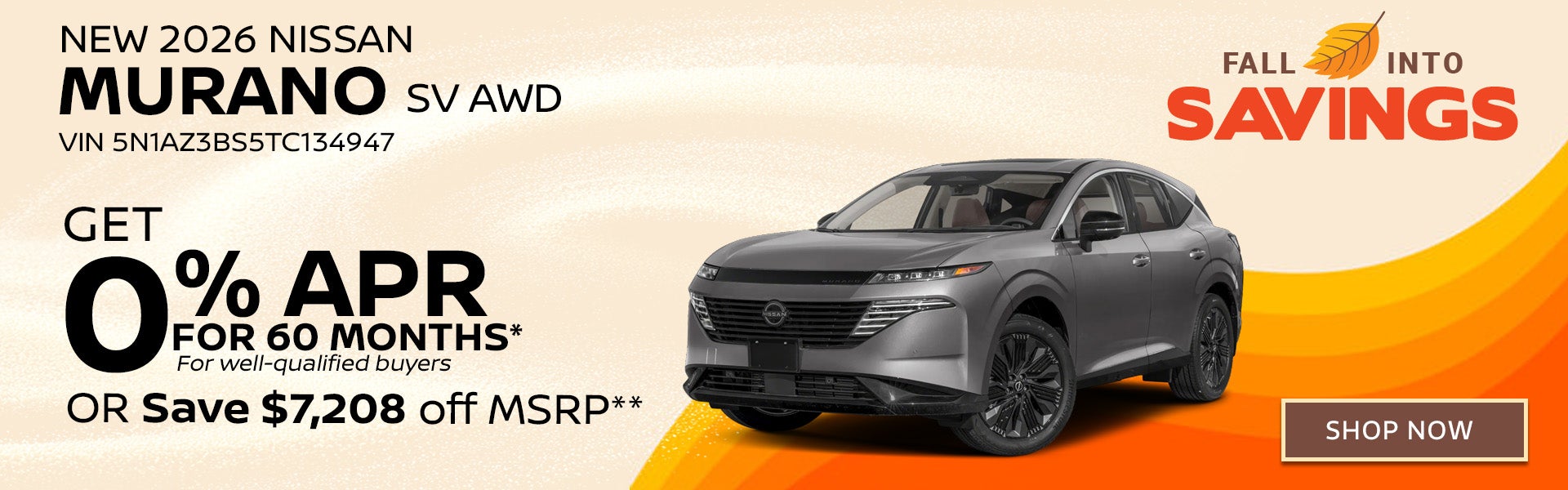 New 2026 Nissan Murano SV AWD