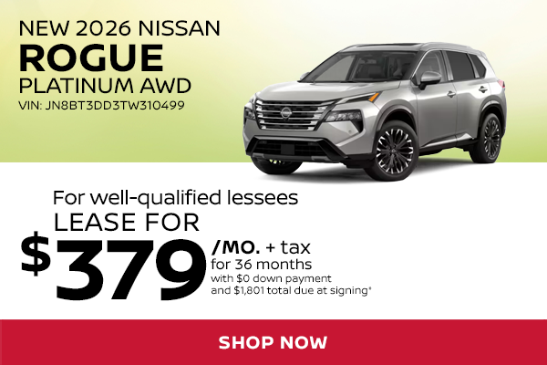New 2026 Nissan Rogue Platinum AWD