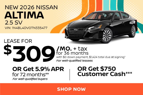 New 2026 Nissan Altima 2.5 SV